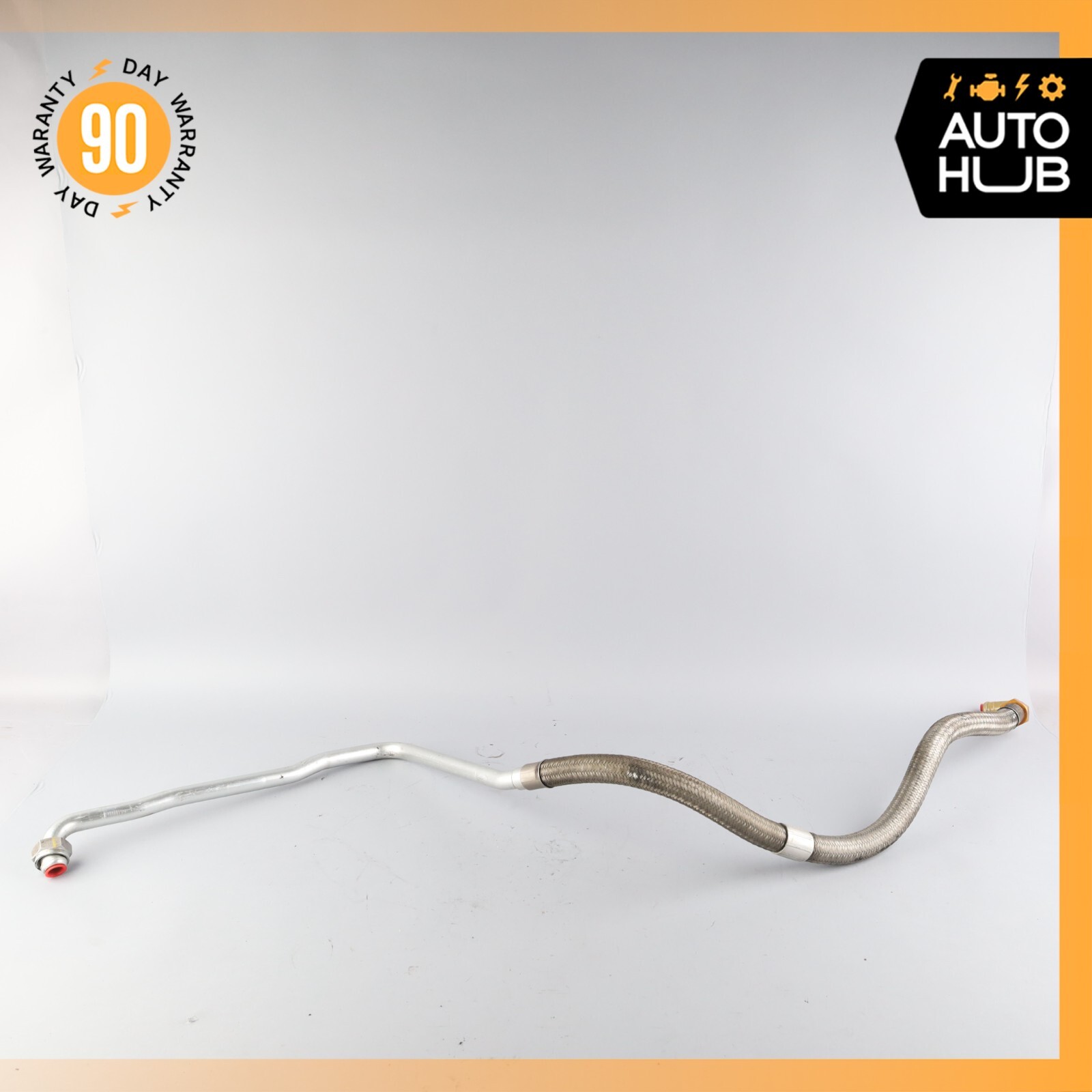 05-07 Maserati Quattroporte M139 F1 Engine Heat Exchanger Oil Feed Line OEM