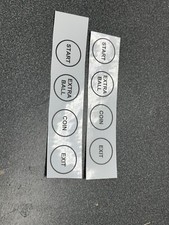 Pinball button labels, clear
