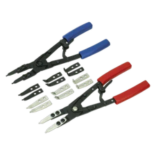 Sealey Circlip Pliers Set Internal/External 265mm Garage Workshop DIY