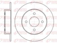 Remsa 2X Bremsscheibe Hinten Ø240 Mm Voll FüR Nissan Micra II K11 1.0I 16V 1.4I
