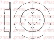 REMSA 2x Bremsscheibe hinten Ø240 mm Voll für Nissan Micra II K11 1.0i 16V 1.4i