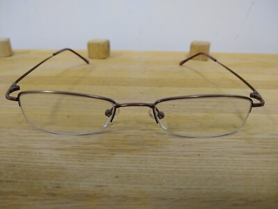 Modern Times Eyeglasses Peace 49-18-135 Coffee/Bronze Half  display picture 1