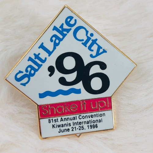 Vtg 1996 Kiwanis International Salt Lake City Convention Member Enamel Lapel Pin