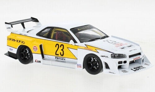 ミニカー LB-ER34 SuperSilhouette SKYLINE MINI GT Nissan LB-ER34 Super Silhouette SKYLINE Black - Mini