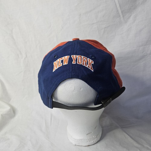 New York Knicks NBA New Era Snapback Hat Blue Orange Sprewell - Picture 4 of 8