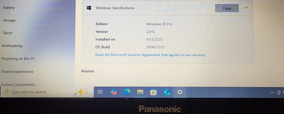 i5 Panasonic Toughbook CF-52 2.4GHz 8GB 15.4" WXGA 120GB SSD 140 HORAS W10Pro - Imagem 3 de 4