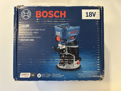 #ad BRAND NEW Bosch 1 4quot; 4 Amp 1.39 HP 18V Brushless Cordless Router GKF18V 25N $150.00