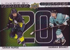 2023-24 Tim Hortons Greatest Numbers #8 Sarah Nurse, Hannah Brandt
