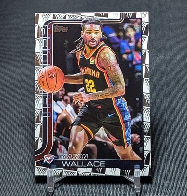 Cason Wallace Season Tip-Off Foil 2025/26 Topps Basketball Flagship #119 Thunder