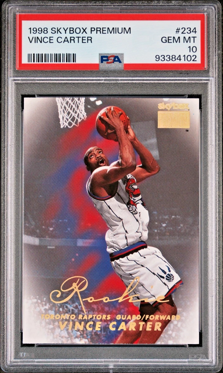 Vince Carter Basketball Grade 10 Rookie Sports Trading Cards