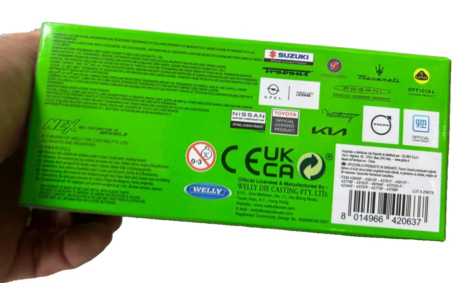 automodello MINI COOPER S HATC BACK WELLY NEX metallo APRIBILE 11 CM - Immagine 3 di 3