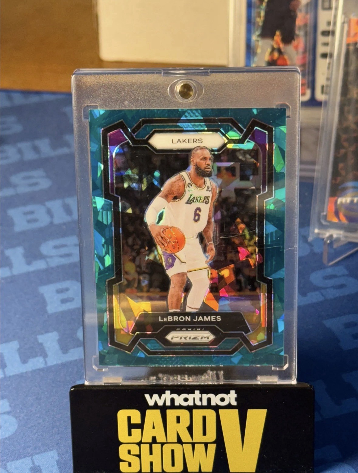2023-24 Prizm Teal Ice /225 LeBron James #63 Lakers GOAT