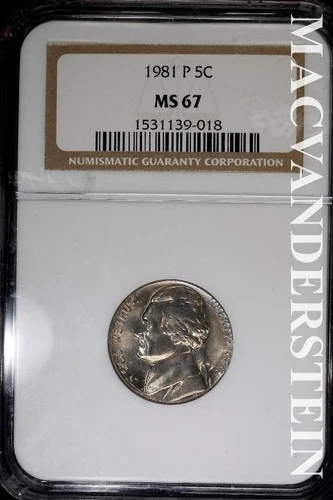 1981-P Jefferson Nickel — photo from another recent sale