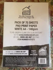 A4 Pro Print Paper 140gsm By Create And Craft Print Intricate Designs