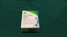 One Touch Ultra Diabetic Blood Glucose Test Strips 50 Count New Exp. 07/31/2026+