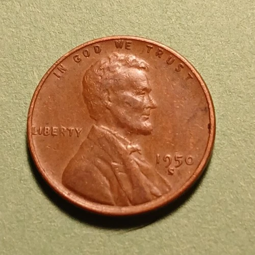 1950 S LINCOLN WHEAT CENT