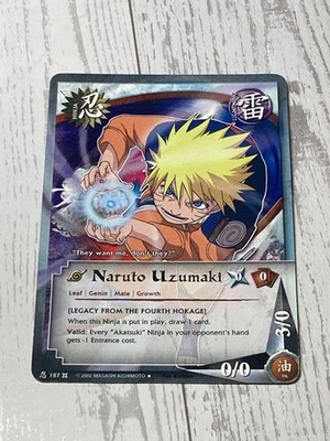 Naruto Uzumaki CCG 1st Edition Collectible Trading Card #187