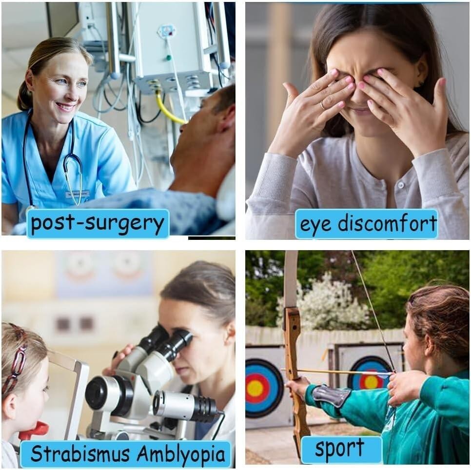 6pcs Eye Patches,comfortable Adjustable Medical Eyepatch for Right or Left Eye,s