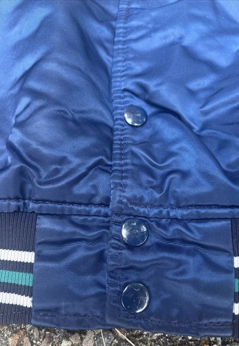 Vtg 90s MLB Seattle Mariners STARTER Diamond Collection BIG LOGO Satin Jacket XL - Picture 12 of 18
