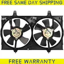 1Pcs Radiator Condenser Cooling Fan Assembly For 1995 1996-1999 Nissan Maxima
