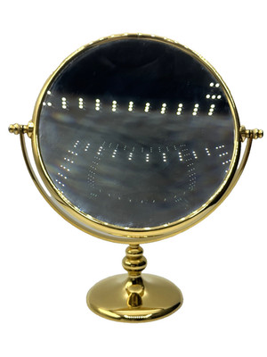 The French Reflection $2000+ Paris Miroir Brot Gold Magnify Mirror VTG 13''