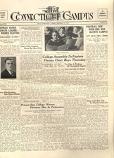 University of CONNECTICUT CAMPUS daily 12/13 1938 basketball swimming