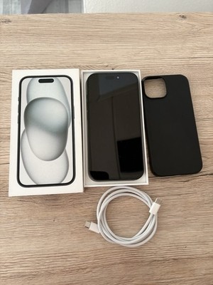 Apple iPhone 15 128GB Schwarz - ohne Simlock - 100% Akkukapazität