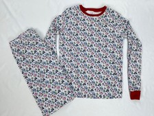 Vineyard Vines PJ Set Kid 14 Christmas Candy Cane Whale Long Sleeve Pants Cotton