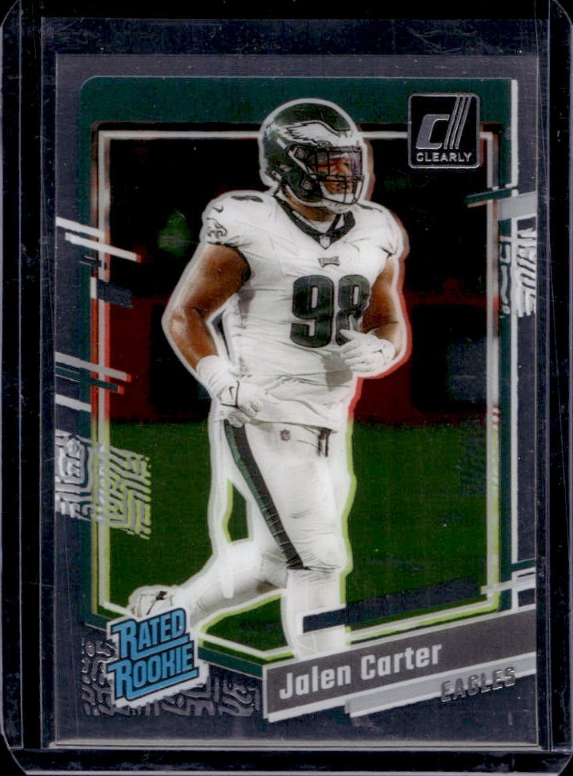 2023 Panini Clearly Donruss Jalen Carter Rookie RC #64 Eagles