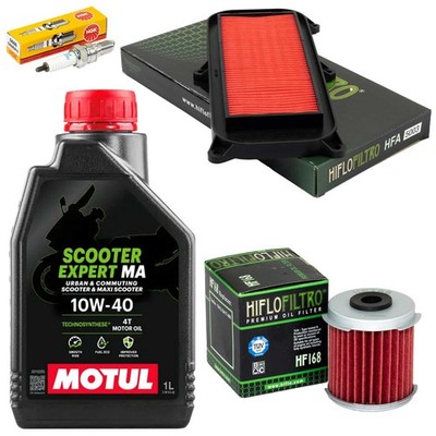 Luftfilter Set Wartung 1L Öl Ölfilter Zündkerze für Daelim Freewing 125 SQ 05-16