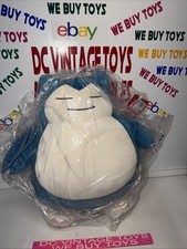 Pokemon Snorlax Sleeping Plush Buddy 18" Jazwares Stuffed Toy - New w/ Tags NWT