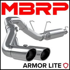 MBRP Armor Lite 4" Cat-Back Exhaust System fits 2014-2025 Ram 2500 3500 6.4L V8