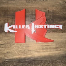 Killer Instinct 3D Logo Sign Wall Display Art shelf art gaming gamer gift