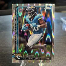 2025 Topps Chrome -  LeQuint Allen Jr. RC Ray Wave Jacksonville Jaguars #384