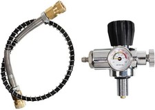 High Pressure PCP Paintball Fill Station Air Tank Valve Regulator + Hose 4500PSI