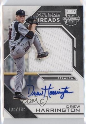 2016 Elite Extra Edition Future Threads Silhouette /199 Drew Harrington Auto nd3