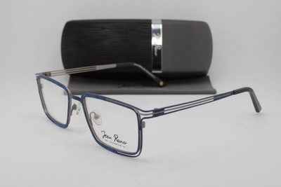 NEW JEAN RENO CENDRINE O 2241 C3 BLUE GREY GUNMETAL AUTHENTIC EYEGLASSES 52-19