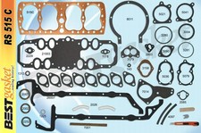 New 1945-58 Ford 59a Big Bore Engine Gasket Set W Copper Head Gasket Rs515c New 1945-58 Ford 59a Big Bore Engine Gasket Set W Copper Head Gasket Rs515c
