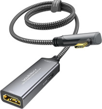 WARRKY Video Capture Card with 100W Power Delivery  Right-Angle USB-C  1080P 6