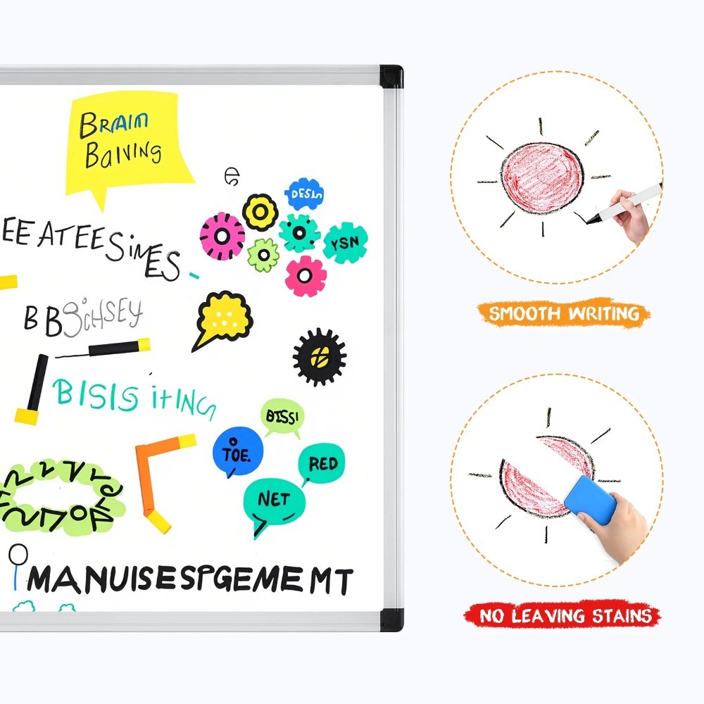 48 X 32 inches Magnetic Dry Erase Board with Aluminum Frame