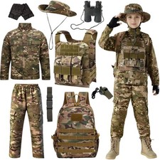 Aandgcg Army Costume for Boys, Kids Military Costume, Camo Special Forces Out...