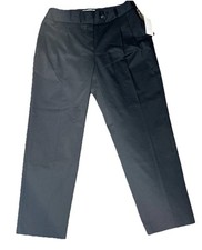 Liz Claiborne 4 Black Cotton Lycra Knit Pleated Professional Dress Pant NWT