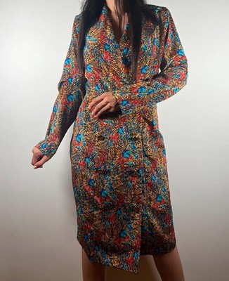 Vestito Donna Colorato Vintage - Damen Vintage Buntes Kleid