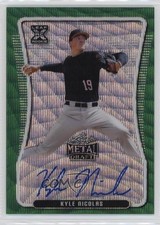 2020 Leaf Metal Draft Green Wave 2/5 Kyle Nicolas #BA-KN1 Auto 4g8