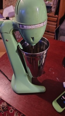 1940s Hamilton Beach Drinkmaster #30 Model Thirty Jadeite Tested Working Mixer
