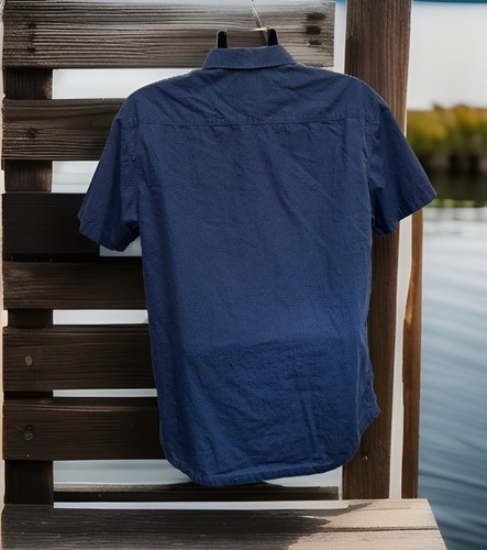 RVCA Shirt Mens XL Short Sleeve Slim Fit Casual Preppy Weekend Pocket Logo - Picture 4 of 13