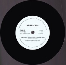 CARMEN COSENTINO -THE GIANTS ARE GOING TO THE SUPERBOWL -45rpm - (SPECIAL)