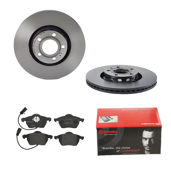 Brembo Bremsscheiben Ø312MM + BremsbelÄGe Vorne FÜR Audi A6 C5 Vw Passat B5.5-image
