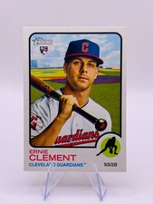 Ernie Clement 2022 Topps Heritage #277 Cleveland Guardians Rookie Card MLB. rookie card picture