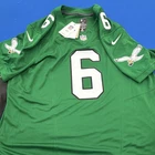 Nike NFL Philadelphia Eagles DeVonta Smith #6 Autographed Jersey XXL Green Fana…
